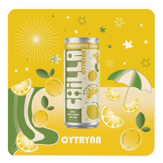 Chilla Prebiotic Soda Cytryna 250ml 12 | 24 pak