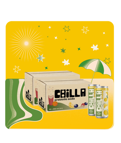 Chilla Prebiotic Soda Cytryna 250ml 12 | 24 pak
